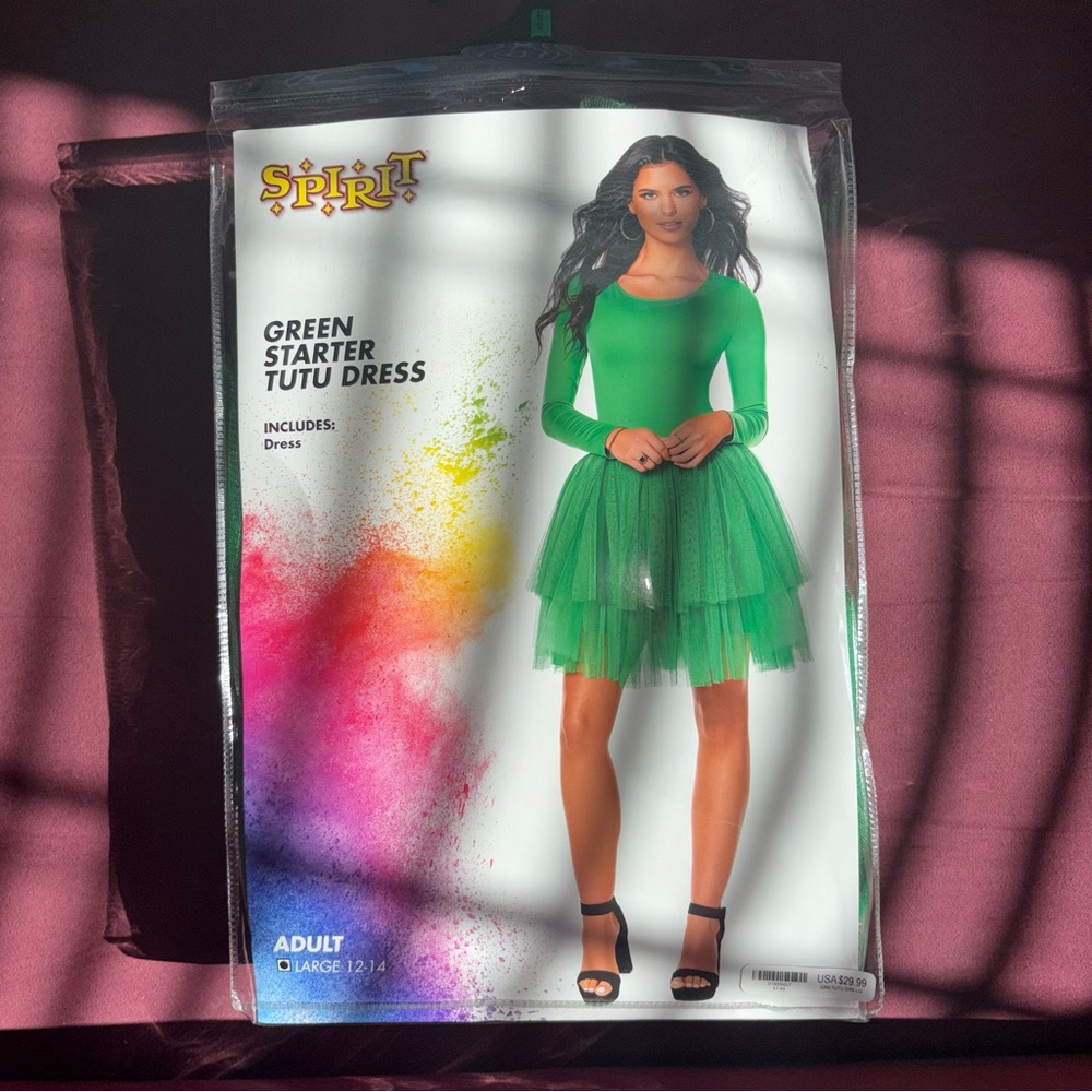 Spirit Halloween Green Starter Tutu Dress